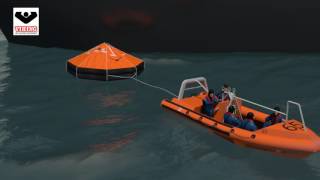 VIKING DavitLaunched Liferaft 3D Instructions [upl. by Targett638]