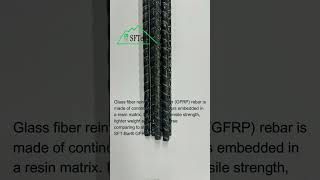 Glass fiber reinforced polymer rebar is made of continuous glass fibers embedded in a resin matrix [upl. by Eittam864]