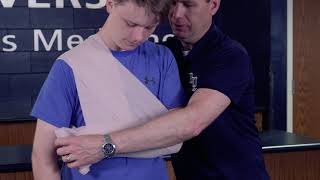 Applying a Sling and Swathe with Ace Bandage Skills Video [upl. by Cooperman]