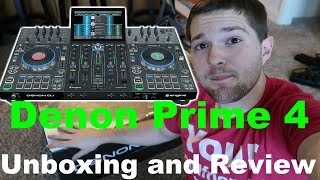 Denon Prime 4 💥  UNBOXING and REVIEW  Standalone DJ controller  DJ Gear [upl. by Pinelli285]