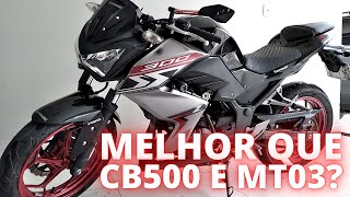 Avaliação Kawasaki Z300 Melhor que MT03 e CB500  Vlog 94 [upl. by Ahseit]