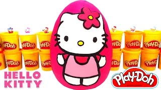 Hello Kitty Dev Sürpriz Yumurta Oyun Hamuru  Hello Kitty MLP LPS Oyuncakları [upl. by Yanal]