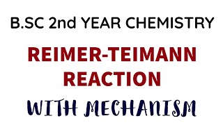 Reimer Tiemann Reaction  Mechanism  BSC 2nd Year Organic Chemistry  Phenols [upl. by Ierna]