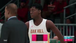 High School Hoops 2K22 Test Run Combine Academy vs Oak Hill 42 Teams So Far [upl. by Siana]