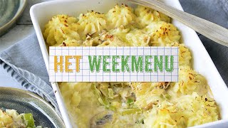 Het Weekmenu 2  Gemakkelijk vispannetje  Bart Desmidt [upl. by Llejk809]