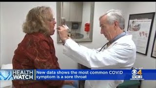 Most common COVID symptom is sore throat new data shows [upl. by Arissa617]