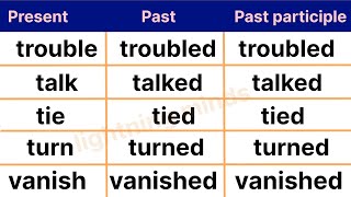 Verb forms  conjugation of verbs  verb v1 v2 v3 part2 [upl. by Solracsiul887]