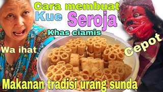 Cara membuat kue seroja  kue kembang goyang  khas ciamis  bintang nusantara [upl. by Acinok]