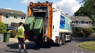 2017 Dennis Elite 6 Bin Lorry With Omni Deka Lifts In Fareham [upl. by Pleione]