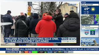 12yearold killed in Finland school shooting as 12yearold suspect detained [upl. by Zigmund806]