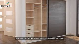 Hettich Wardrobe Design Service  TopLine XL 4 Door Synchro  ZAD Interiors [upl. by Sucrad]