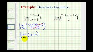 Ex 3 Determine Limits Analytically by Factoring [upl. by Werra]