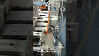 Rapid Test Assembly Machine onsite manufacturing  Covid 19 rapid test automated assembly machine [upl. by Acirderf]