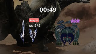 MH Now Diablos noire 8☆ à la SnS Legiana en 49s [upl. by Putnem]