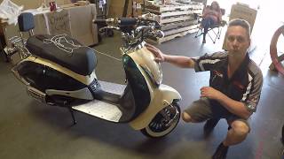 150cc 50cc Znen Scooter Setup Info And Unboxing High Quality Italian Style Scooters [upl. by Anum114]