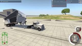 Exploding Dry Van Trailers with Semi  BeamNGdrive bug [upl. by Ballard346]