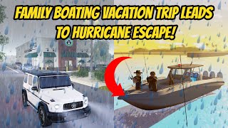 Greenville Wisc Roblox l Boating Vacation Trip HURRICANE STORM Escape Roleplay [upl. by Jase]