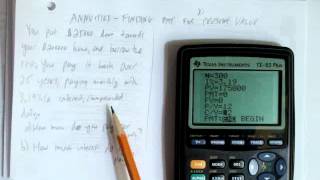 ANNUITIES FINDING PMT FOR PRESENT VALUE [upl. by Northey247]