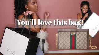 Gucci Unboxing  Ophidia GG Small Shoulder Bag We Love Her [upl. by Harlene954]