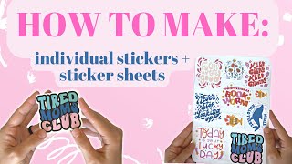 DIY Stickers How to make stickers with your Cricut [upl. by Eileme]