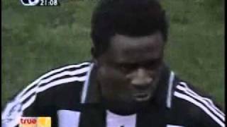 Bolton Wanderers  Newcastle United Obafemi Martins bicycle kick goal [upl. by Amihc]