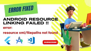 ERROR FIXED👍 Android resource linking failed  error resource xmlfilepaths not found  Flutter [upl. by Trisa]