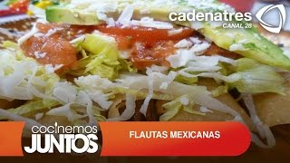 FLAUTAS MEXICANAS ¿Cómo preparar FLAUTAS MEXICANAS  Receta de comidas mexicanas [upl. by Ellerret]