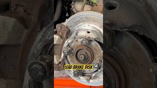 Customer states Brakes makes a wird noise 🤣 Full video lead brake disk experiment mechanic shorts [upl. by Ebag]