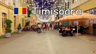 🇷🇴 Timișoara Romania 🌃 Night Walk in 4K 🇷🇴 [upl. by Anhoj144]