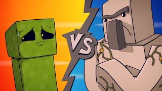 Epic Minequest 4  Creeper VS Iron Golem [upl. by Ztirf]