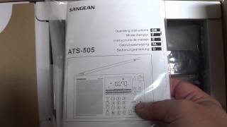 Unboxing of the Sangean ATS 505p world receiver [upl. by Nylessej429]