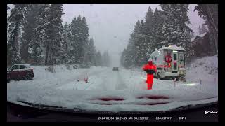 2023 Mitsubishi Outlander PHEV SAWC VS SNOW STORM Lake Tahoe February 4 2024 Crossclimate 2 Tires [upl. by Thomey806]