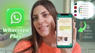 WHATSAPP PLUS O MELHOR WHATSAPP MODIFICADO LINK DIRETO 🔥😱 [upl. by Xantha]