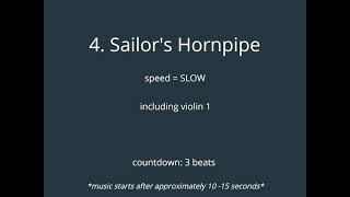 4 Sailors Hornpipe  SLOW  including violin 1 [upl. by Ferris616]