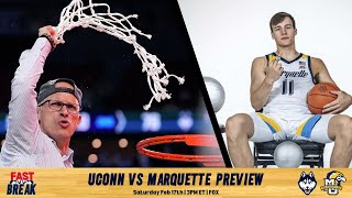 UConn MBB vs Marquette Preview A heavyweight tilt in Hartford that may determine the Big East race [upl. by Ganley]