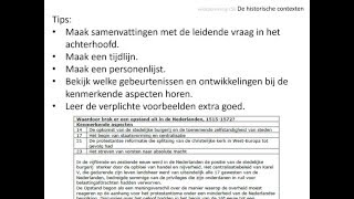 voorbereiding CSE 3 Historische contexten [upl. by Aurilia]