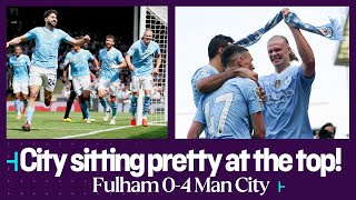 Man City beat Fulham to go TOP of the Premier League 👀 🏆 Fulham 04 Man City [upl. by Asiel]