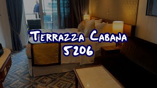 Cabin Tour Carnival Venezia Terrazza Cabana Cabin 5206 [upl. by Hplodnar692]