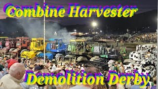 Combine Harvester Demolition Derby Fairfield Fair Ohio October 14 2021 [upl. by Ehttam]