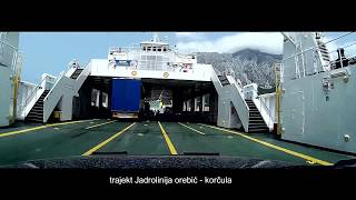 trajekt Jadrolinija orebić korčula [upl. by Lauer141]