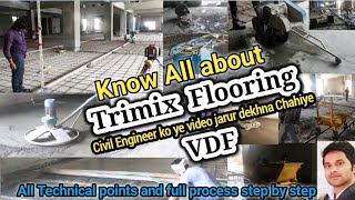 Trimix Flooring Concrete Procedure OR VDF Flooring Vaccum Dewatering Flooring  AfrozCivil [upl. by Talley359]