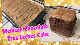 Mexican Chocolate Tresleches Cake mexicandessert abuelita abuelitahotchocolate treslechescake [upl. by Steinway875]