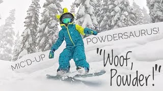 Mic’dup Powdersaurus 5yearsold [upl. by Jeffry]