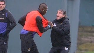 Mario Balotelli vs Roberto Mancini  Training fight [upl. by Ebsen]