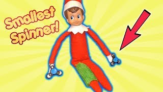 Our Elf on the Shelf Broke His Leg  Worlds Smallest Fidget Spinner  DavidsTV [upl. by Hadihahs]