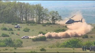 Helicopters In Action at VHíd Rally Hungary 2024 FHD [upl. by Irol]