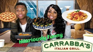 Carrabbas Italian Grill With Its Darius [upl. by Ahsoek]