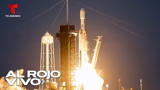 SpaceX lanza cohete Falcon 9 con una carga de 490 satélites Starlink  Al Rojo Vivo  Telemundo [upl. by Malet]