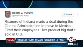 President Donald Trump attacks Indiana company Rexnord on Twitter [upl. by Angelia663]