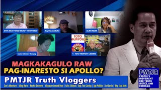 VLOGGERS PARA SA KATOTOHANAN 03022024 MAGKAKAGULO RAW PAG INARESTO SI APOLLO [upl. by Jenesia]